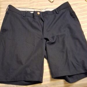 Peter Millar Navy Flat Front Men Shorts